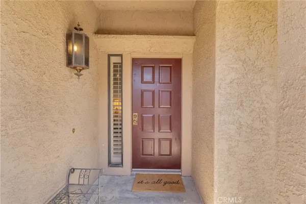 a view of an entryway door