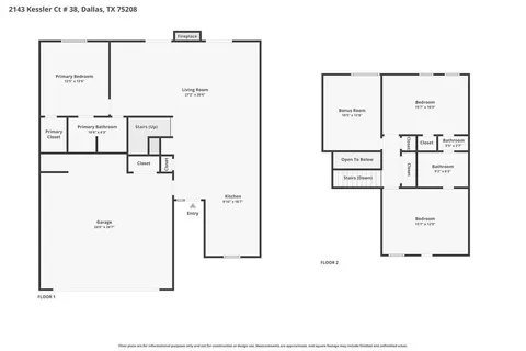 $485,000 | 2143 Kessler Court, Unit 38, Dallas, TX 75208