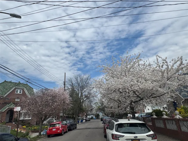 a car parked on the side of a street