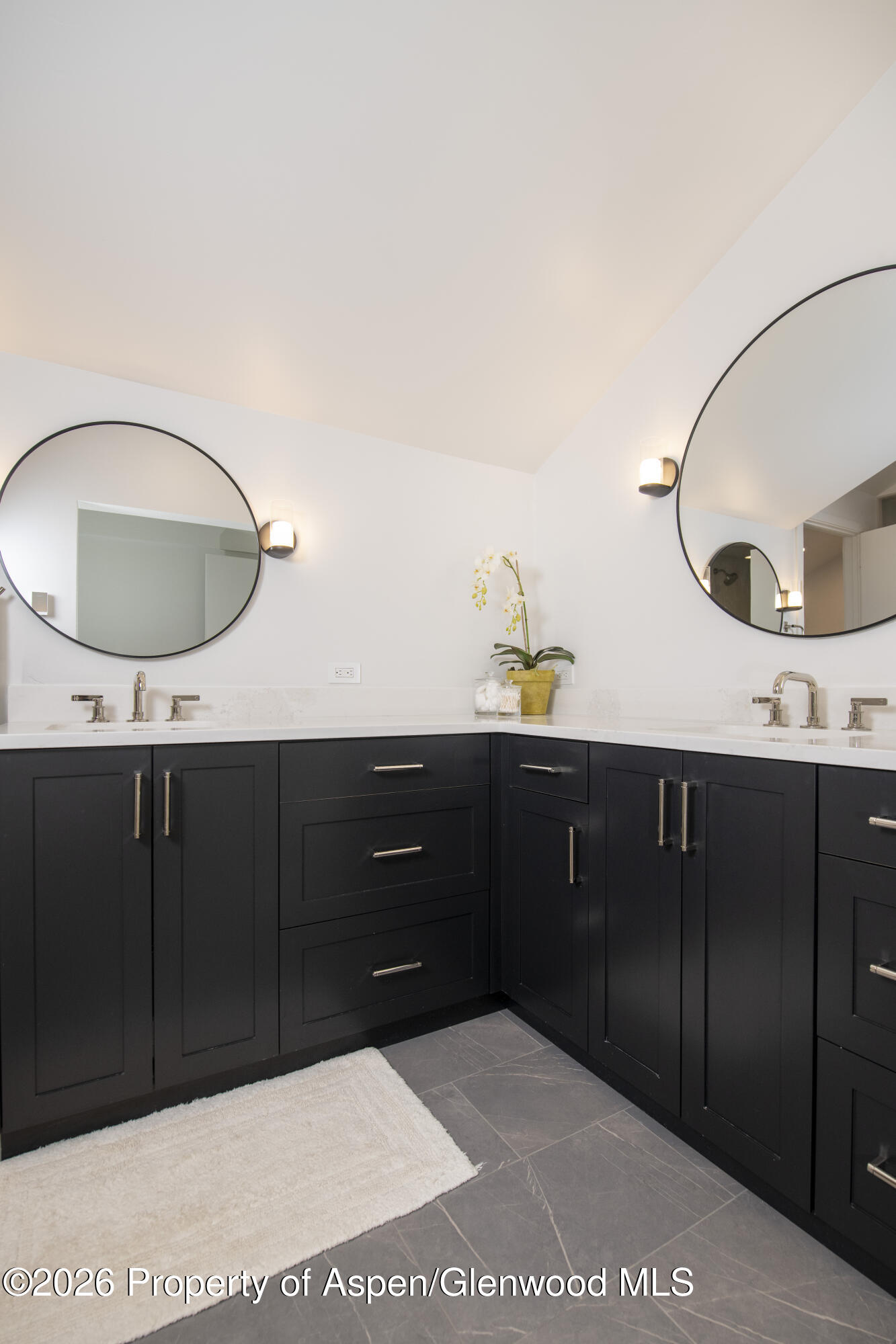 450 Solar Way Aspen, CO 81611 - Photo 19 of 51 a bathroom with a sink and a mirror