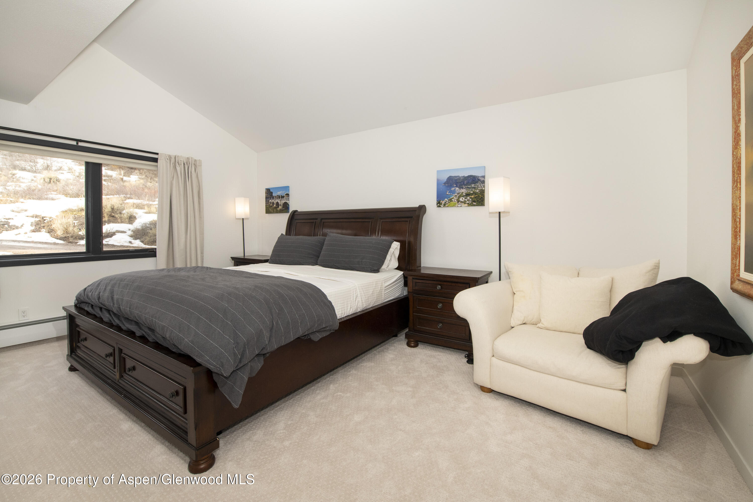 450 Solar Way Aspen, CO 81611 - Photo 24 of 51 a spacious bedroom with a bed and window