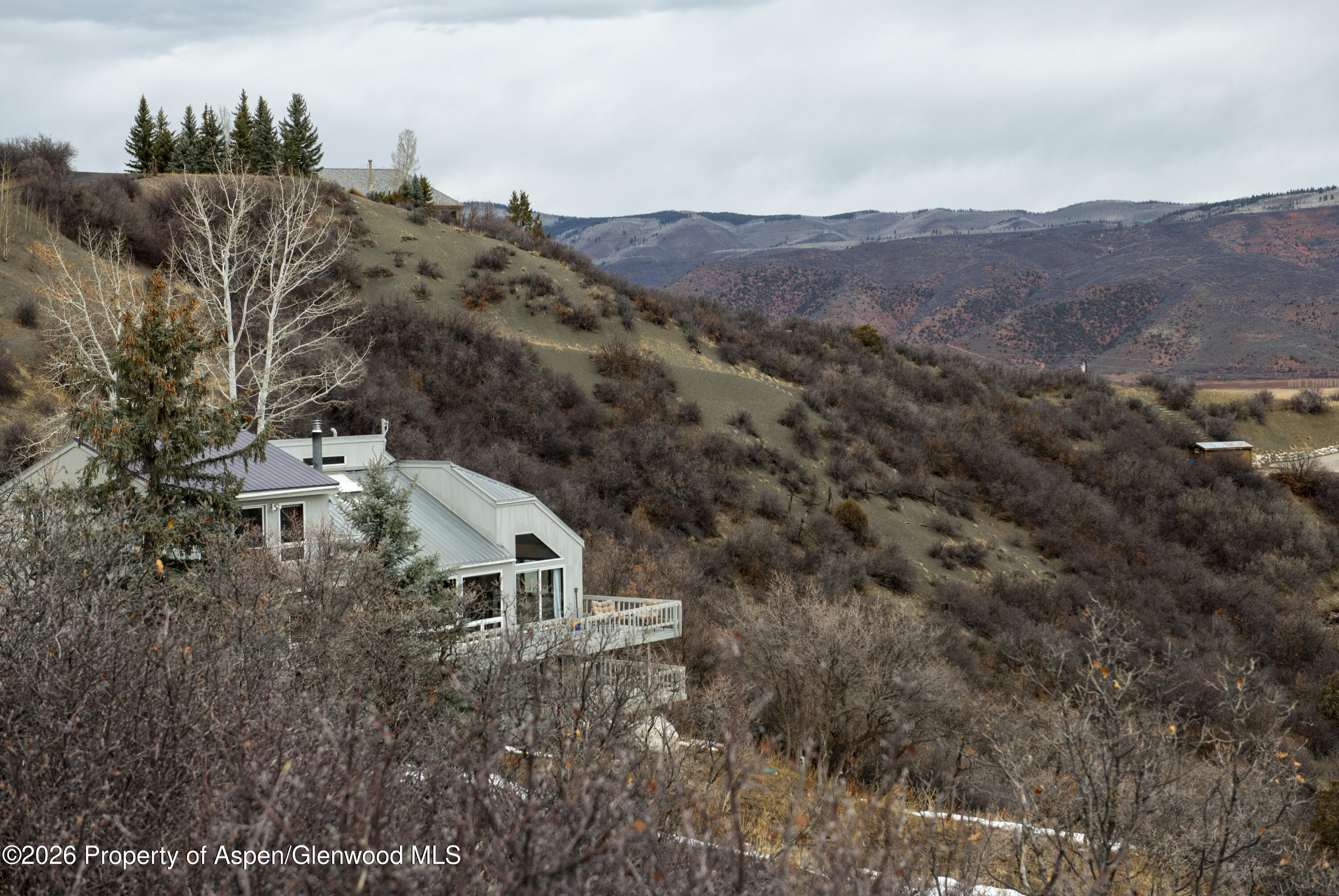 450 Solar Way Aspen, CO 81611 - Photo 47 of 51 an aerial view of house with mountain view