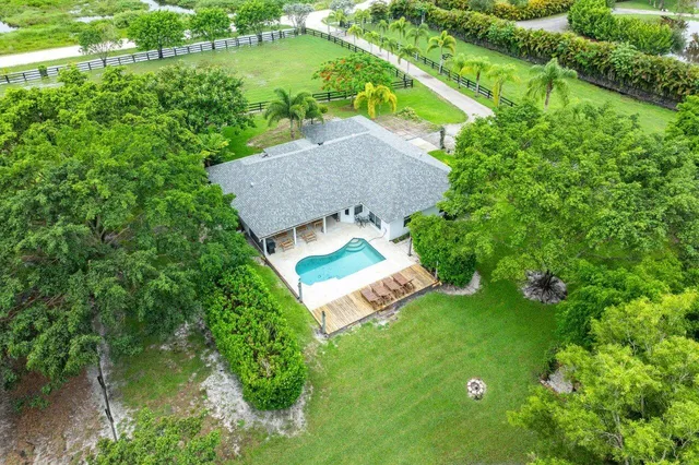 a house view with a garden space
