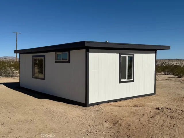 a front view of a house with windows