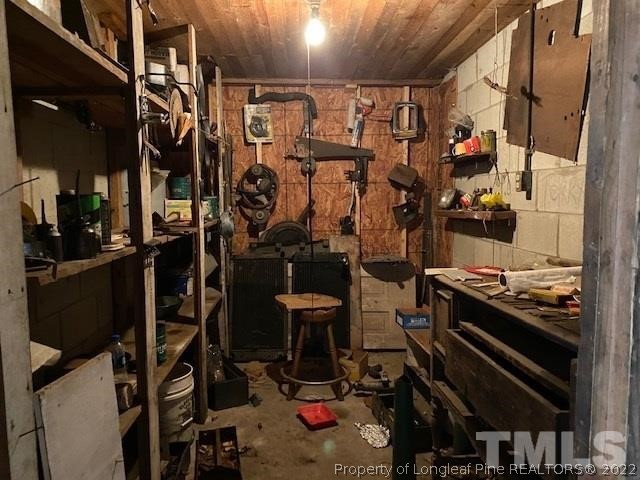 838 Jada Allen Road Dunn, NC 28334 - Photo 18 of 25 a view of a room with gym equipment