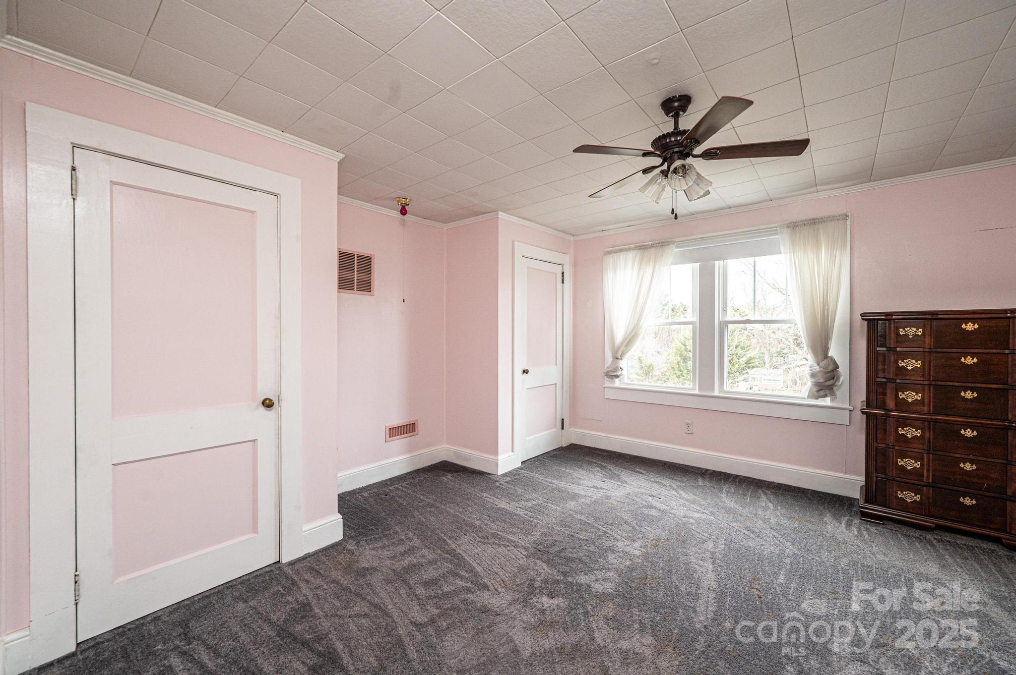 55 Duke Street Granite Falls, NC 28630 - Photo 22 of 45 a view of workspace with window and a ceiling fan