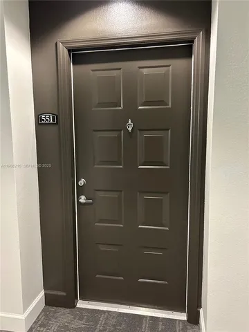 a close view of door