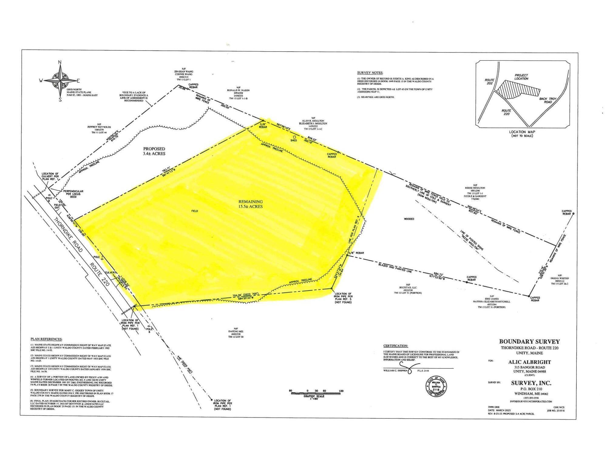 Lot 45 Route 220 Thorndike Road Freedom, ME 04941 - Photo 2 of 2 Map