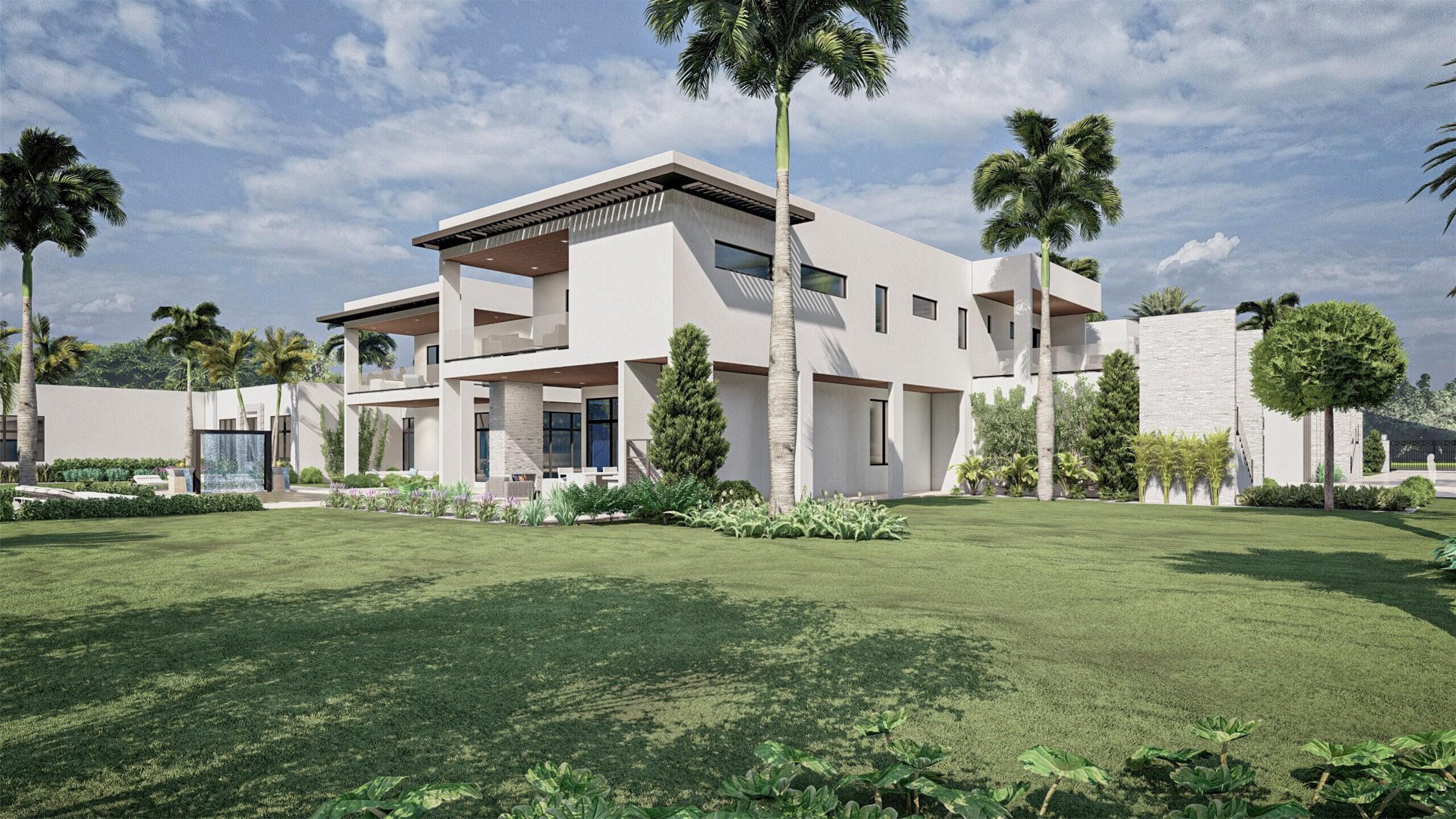 5650 Southwest 192nd Terrace Southwest Ranches, FL 33332 - Photo 28 of 29 a view of a house with a yard and potted plants