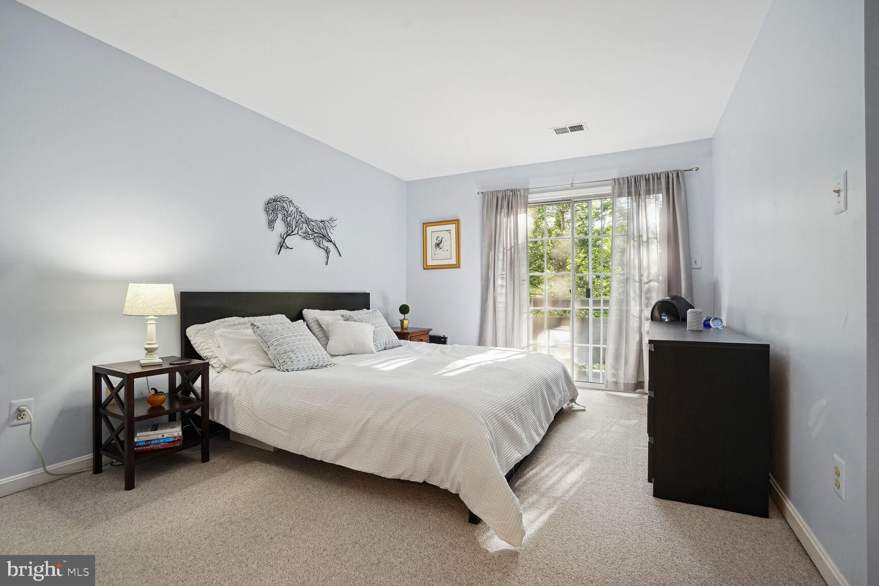 2221 Lovedale Lane, Unit 206B Reston, VA 20191 - Photo 13 of 33 PRIMARY BEDROOM - sliding door to balcony