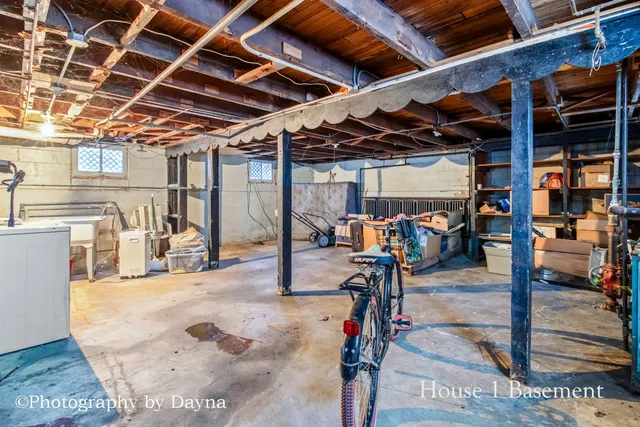 a building with trees in the background