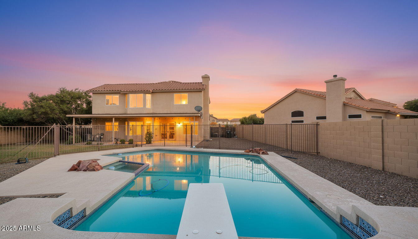 14566 North 100th Place Scottsdale, AZ 85260 - Photo 30 of 34 a view of a house with a patio