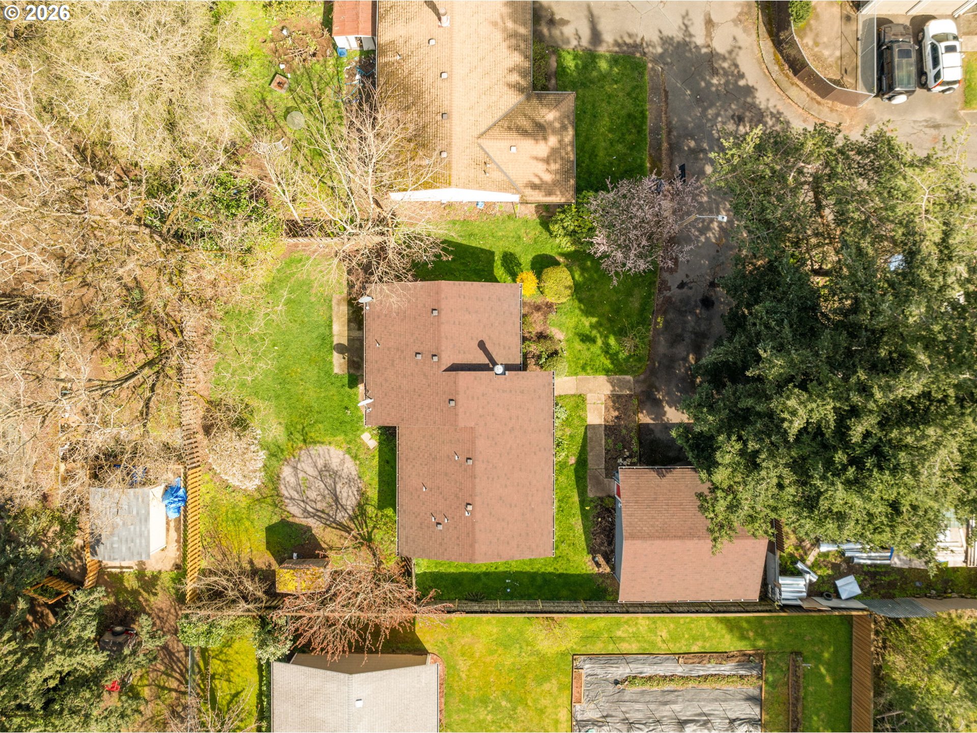 2635 Southeast 170th Avenue Portland, OR 97236 - Photo 21 of 22 aerial view of a house with a yard