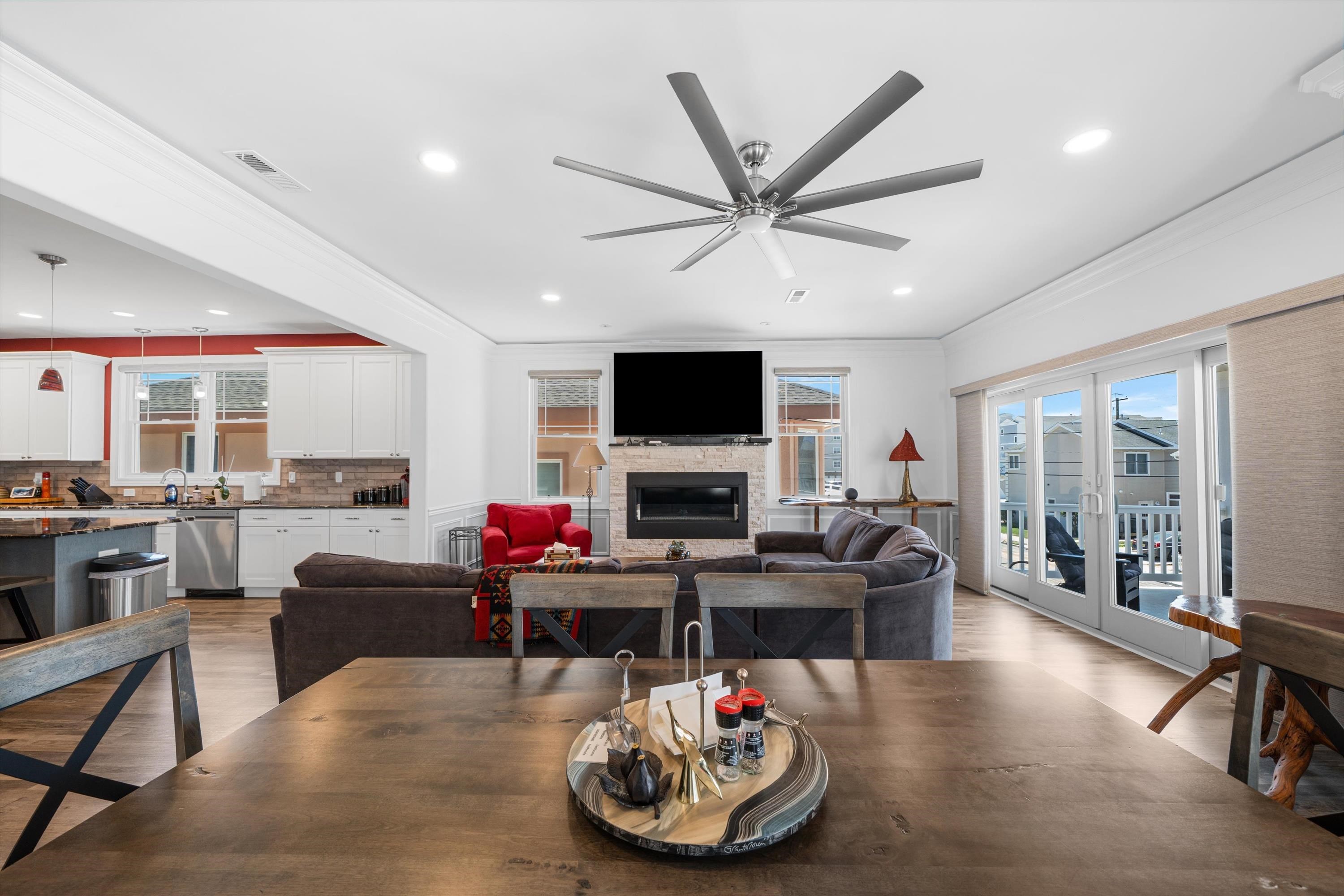 305 East Stockton Road Wildwood Crest, NJ 08260 - Photo 16 of 28 a living room with furniture and a flat screen tv