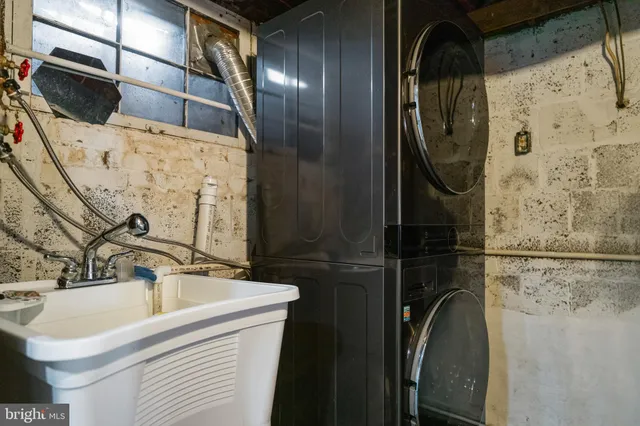 a room with storage and utility