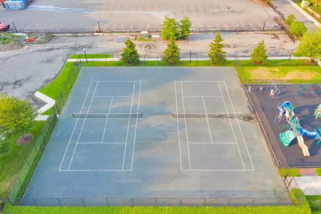 a view of a city that has tall buildings