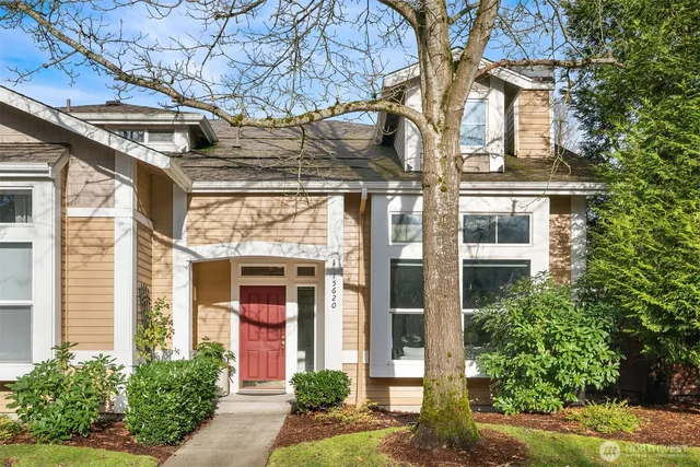 a front view of a house