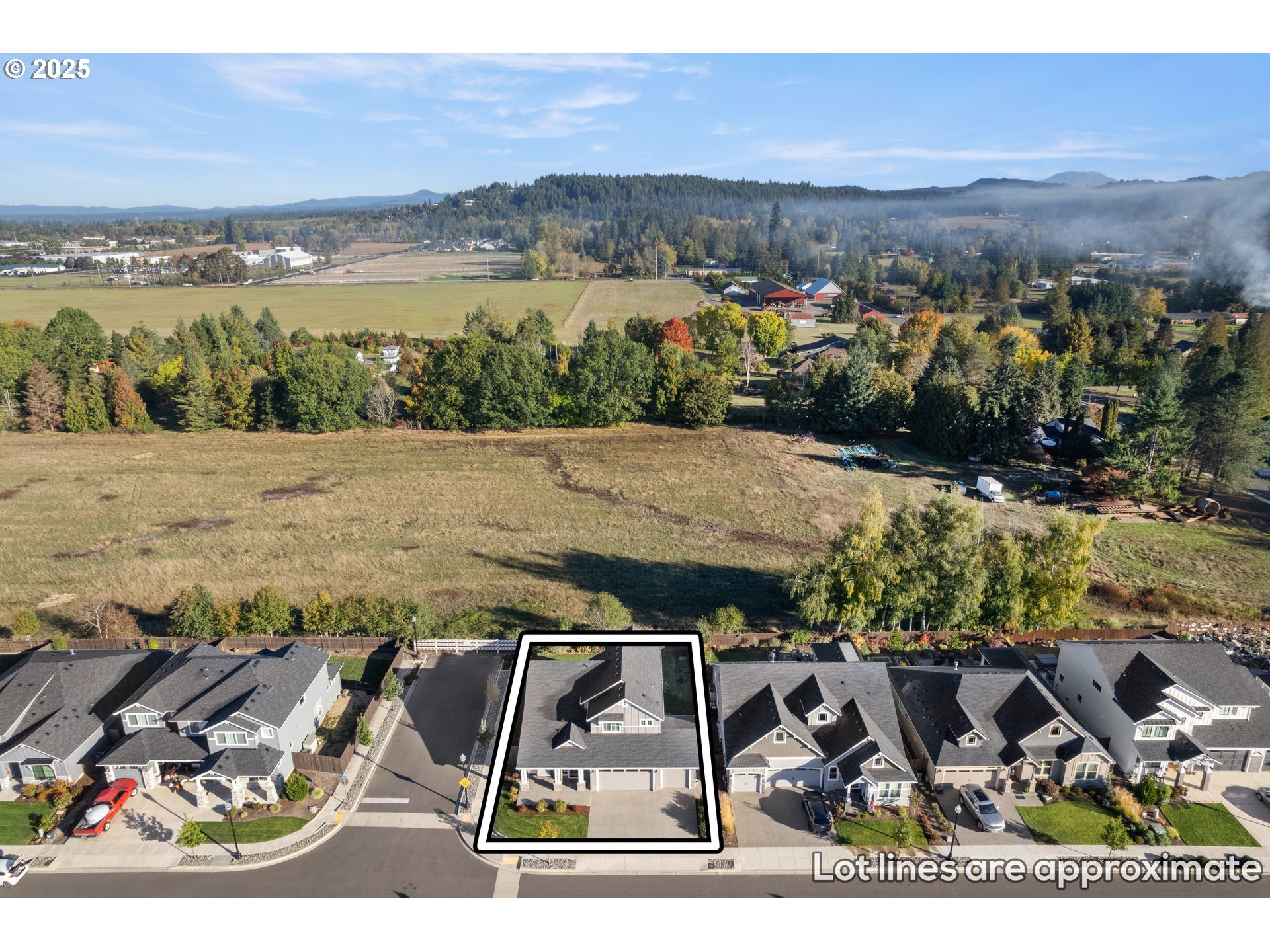 2344 Southeast 27th Street Battle Ground, WA 98604 - Photo 43 of 48 an aerial view of residential houses with outdoor space