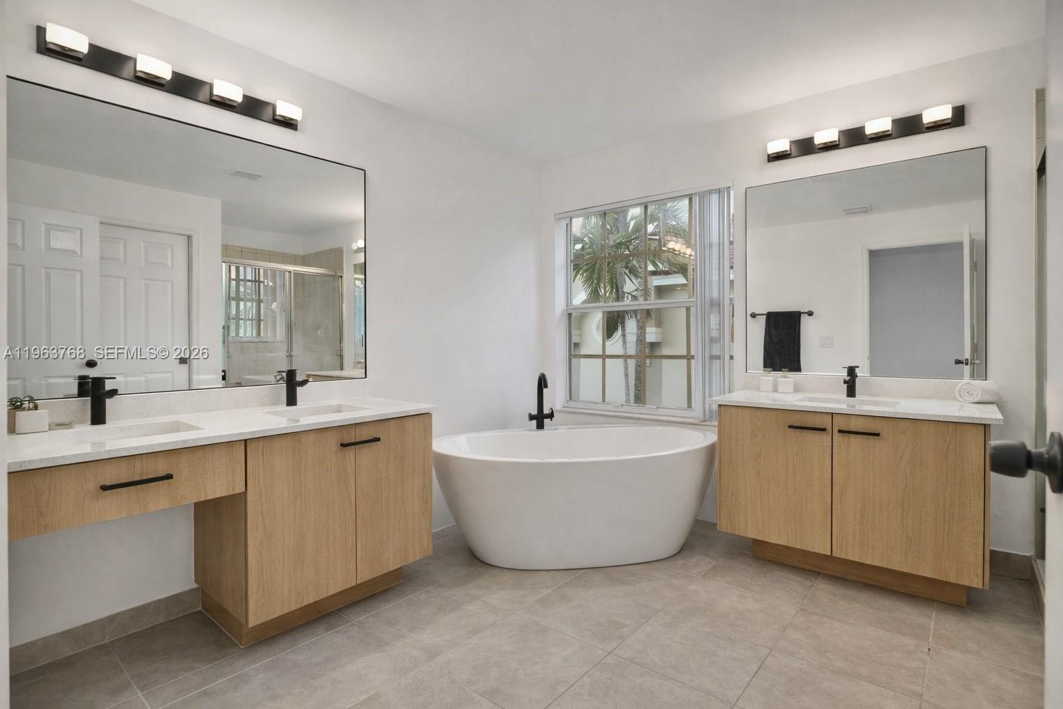 4253 Southwest 124th Terrace Miramar, FL 33027 - Photo 27 of 35 Virtually Staged Primary Bathroom
