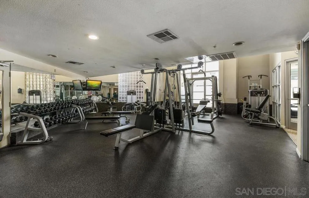 1501 Front Street, Unit 442 San Diego, CA 92101 - Photo 4 of 7 a view of a room with gym equipment