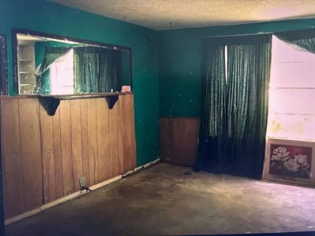 a view of a bathroom with a window