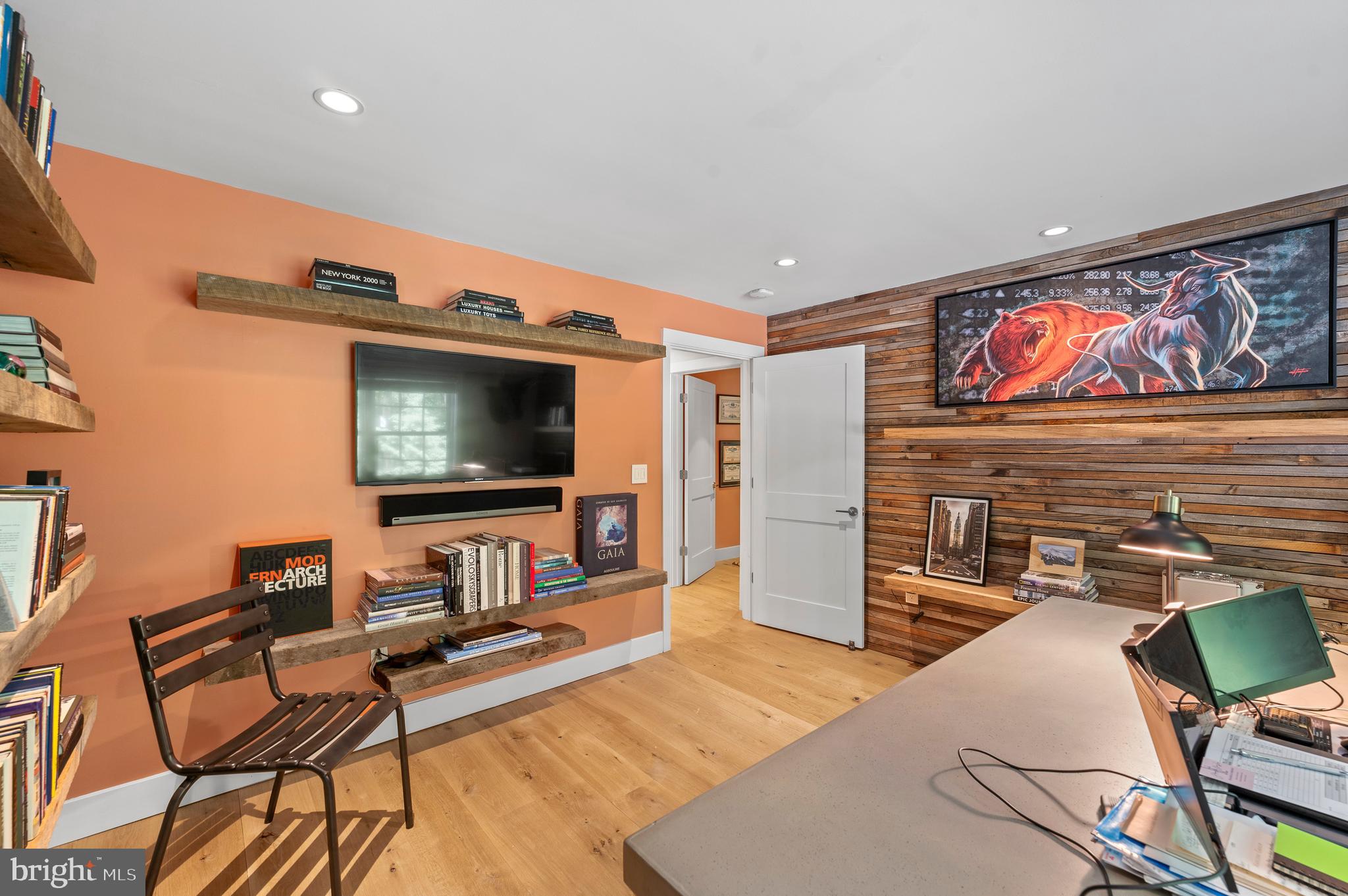 25 Bodine Road Berwyn, PA 19312 - Photo 17 of 73 a living room with furniture and a flat screen tv