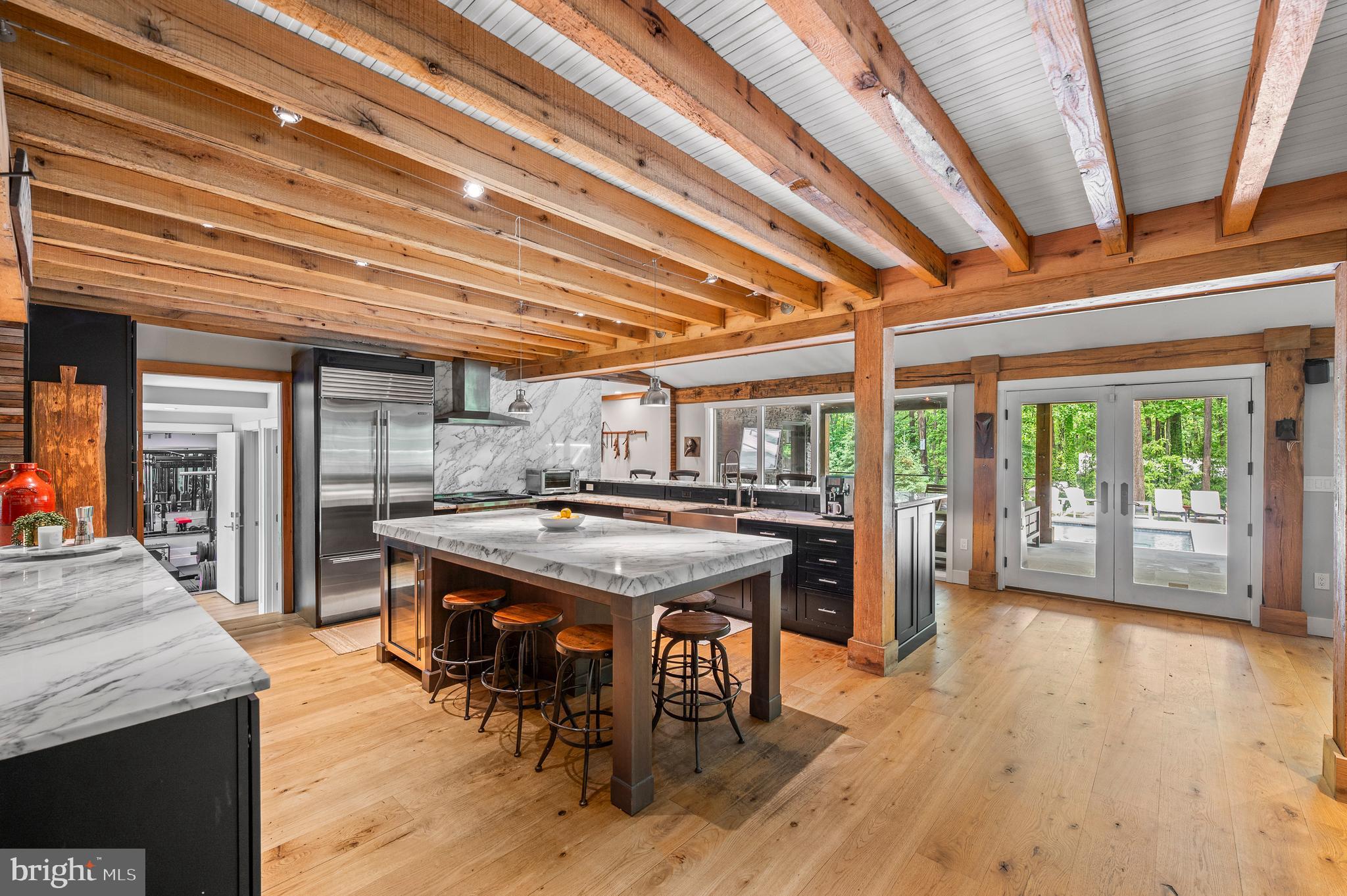 25 Bodine Road Berwyn, PA 19312 - Photo 6 of 73 Recalimed White Oak Flooring and Beams