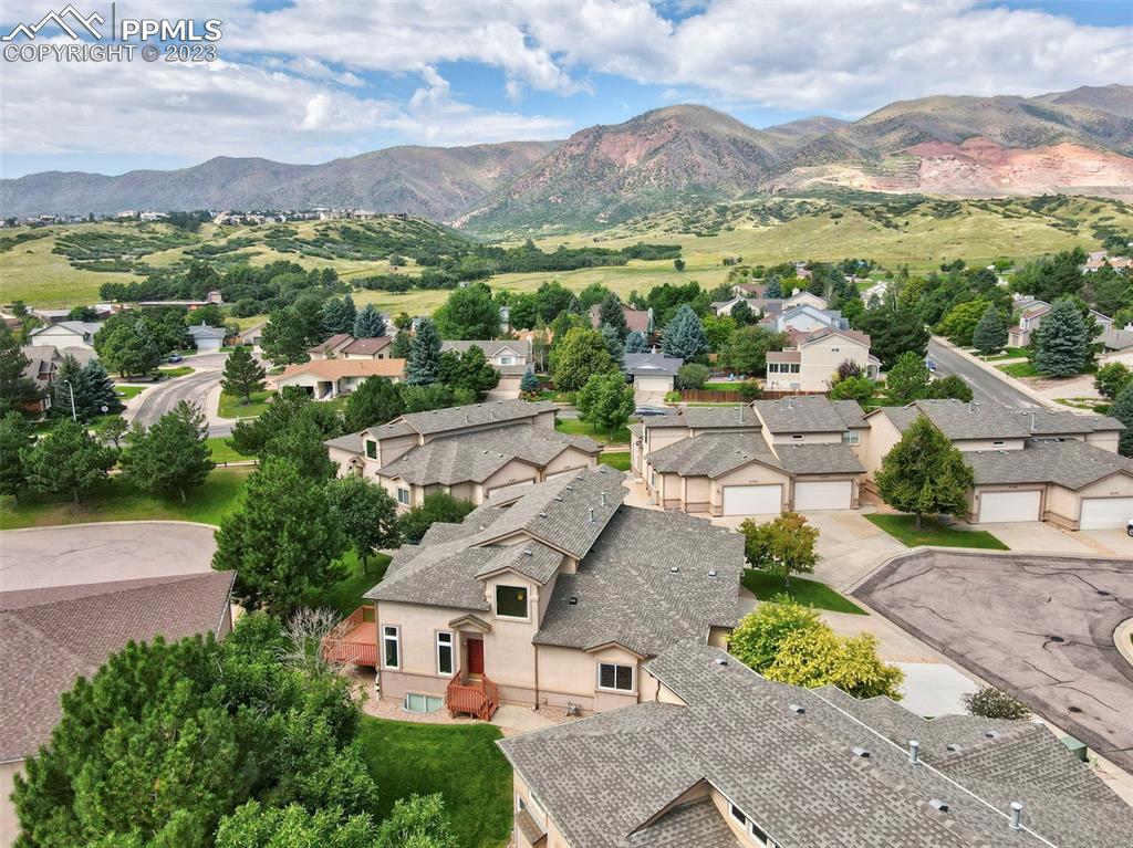 2170 Alpine Shadows View Colorado Springs, CO 80919 - Photo 19 of 49 an aerial view of residential houses with outdoor space and street view