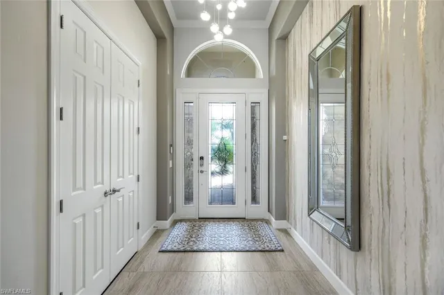 a view of an entryway door