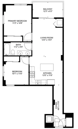 $3,495 | 828 West Grace Street, Unit 1304, Chicago, IL 60613