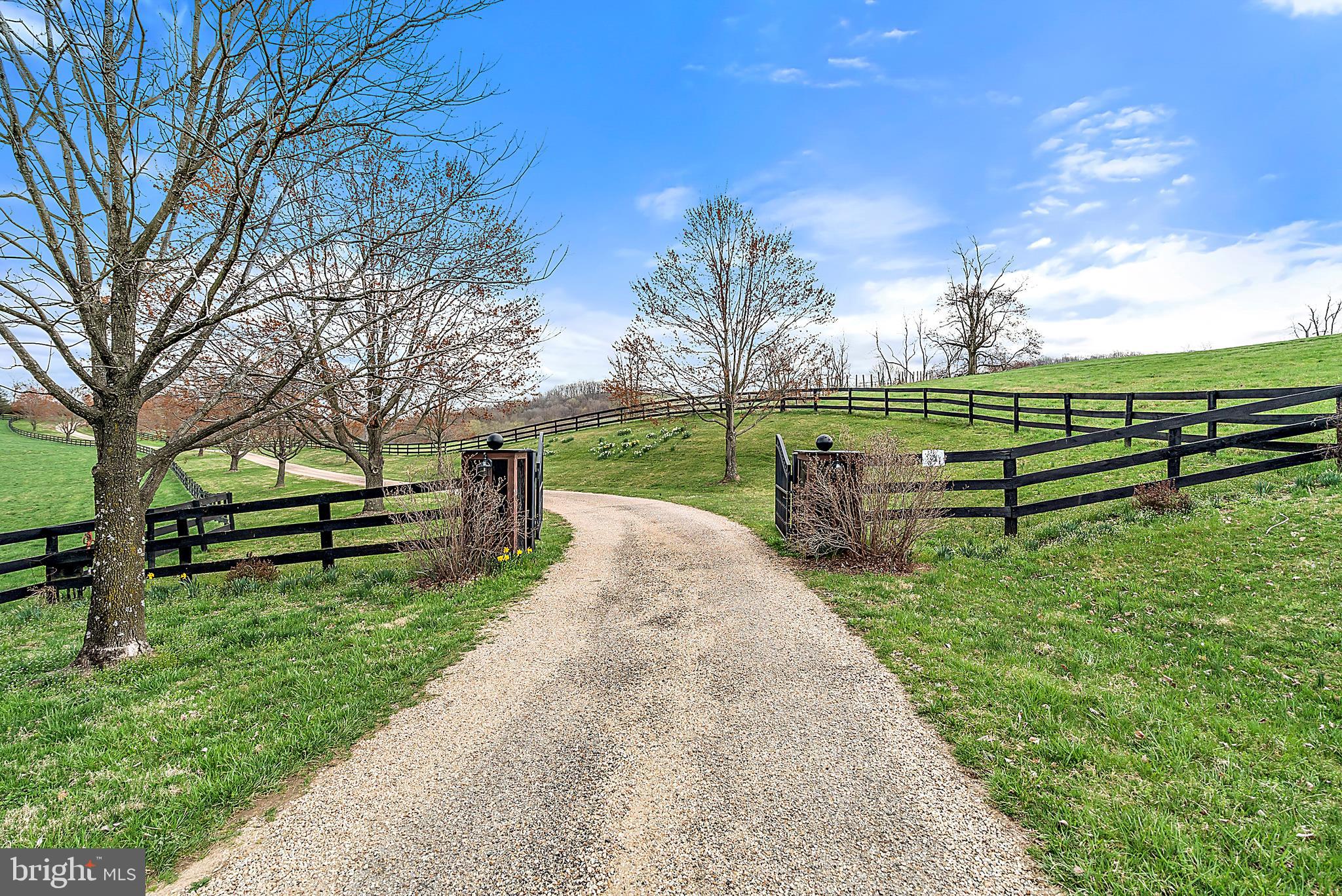 Private gated driveway