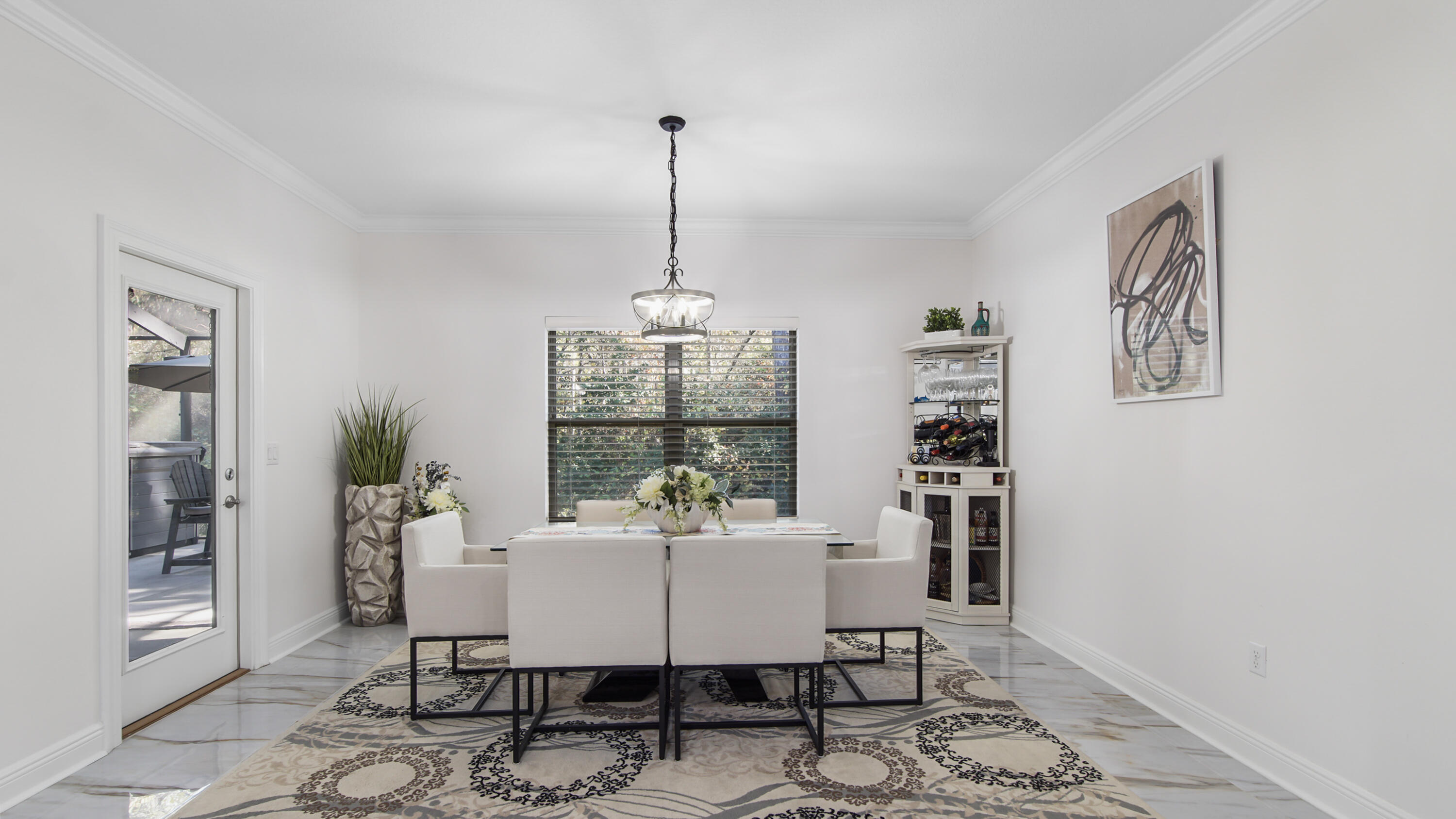 123 Big Oak Lane Santa Rosa Beach, FL 32459 - Photo 17 of 50 a dining room with furniture and window