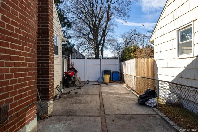 a view of a pathway of a building