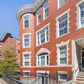 front view of a brick building