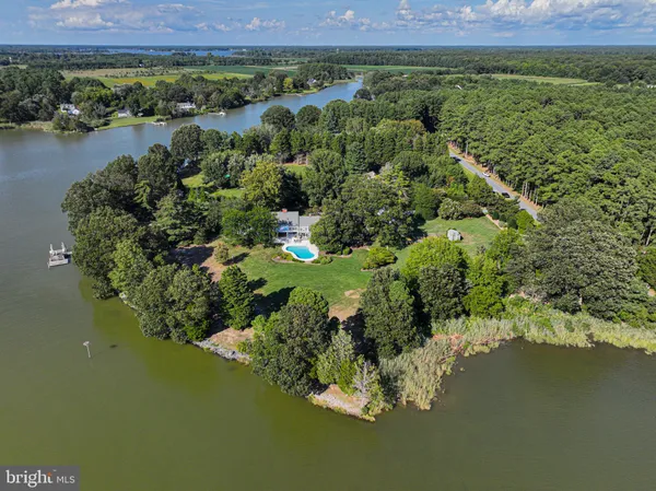 a view of a lake with a mountain in the background