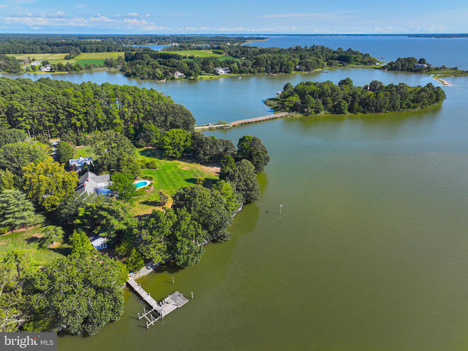 4500 Boone Creek Road Oxford, MD 21654 - Photo 125 of 133 Aerial vier Boone Creek