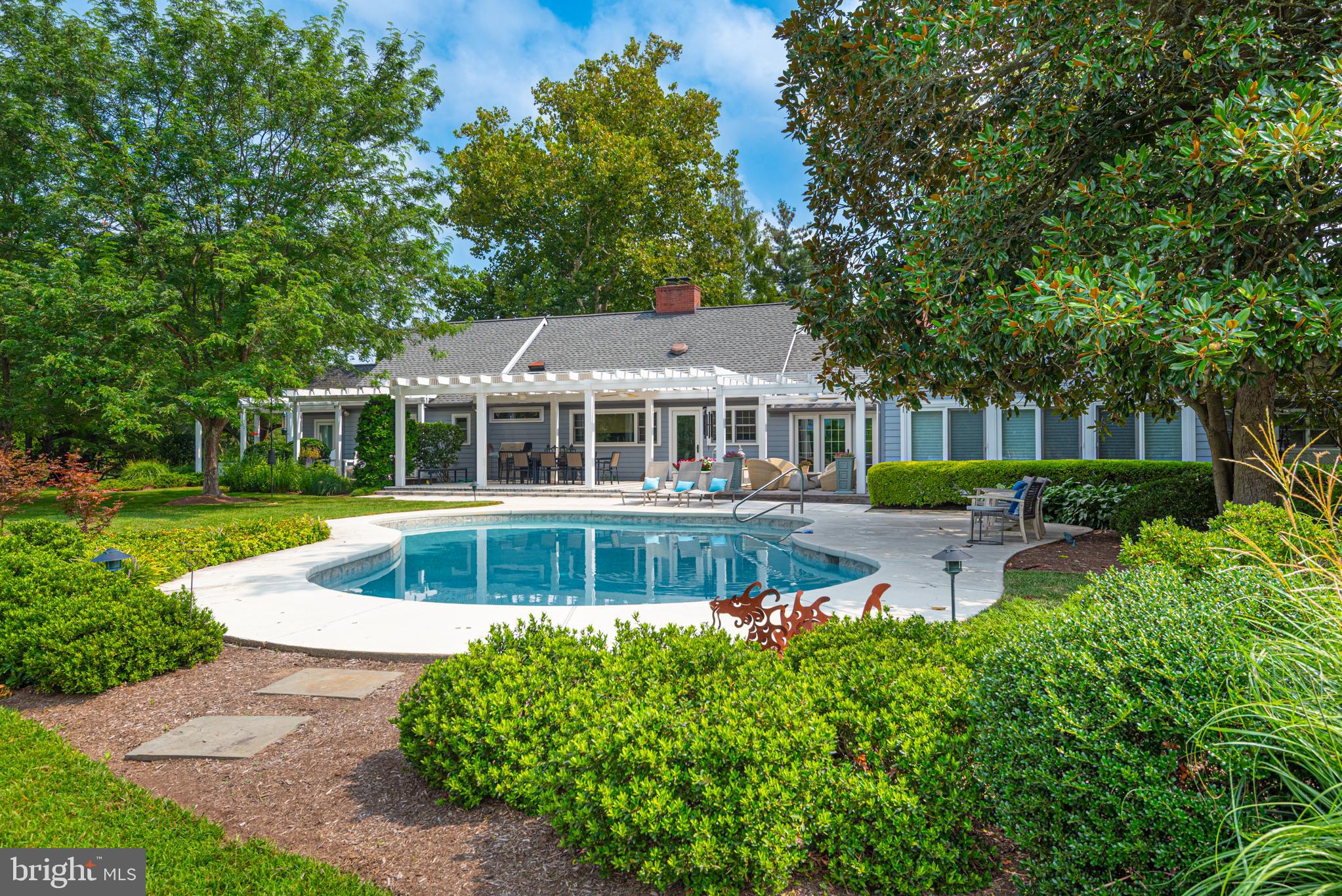 4500 Boone Creek Road Oxford, MD 21654 - Photo 4 of 133 Rear elevation & pool
