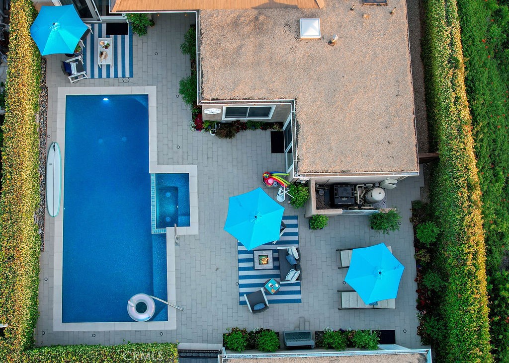 23802 Cassandra Bay Dana Point, CA 92629 - Photo 55 of 56 an aerial view of a house with swimming pool patio and outdoor seating