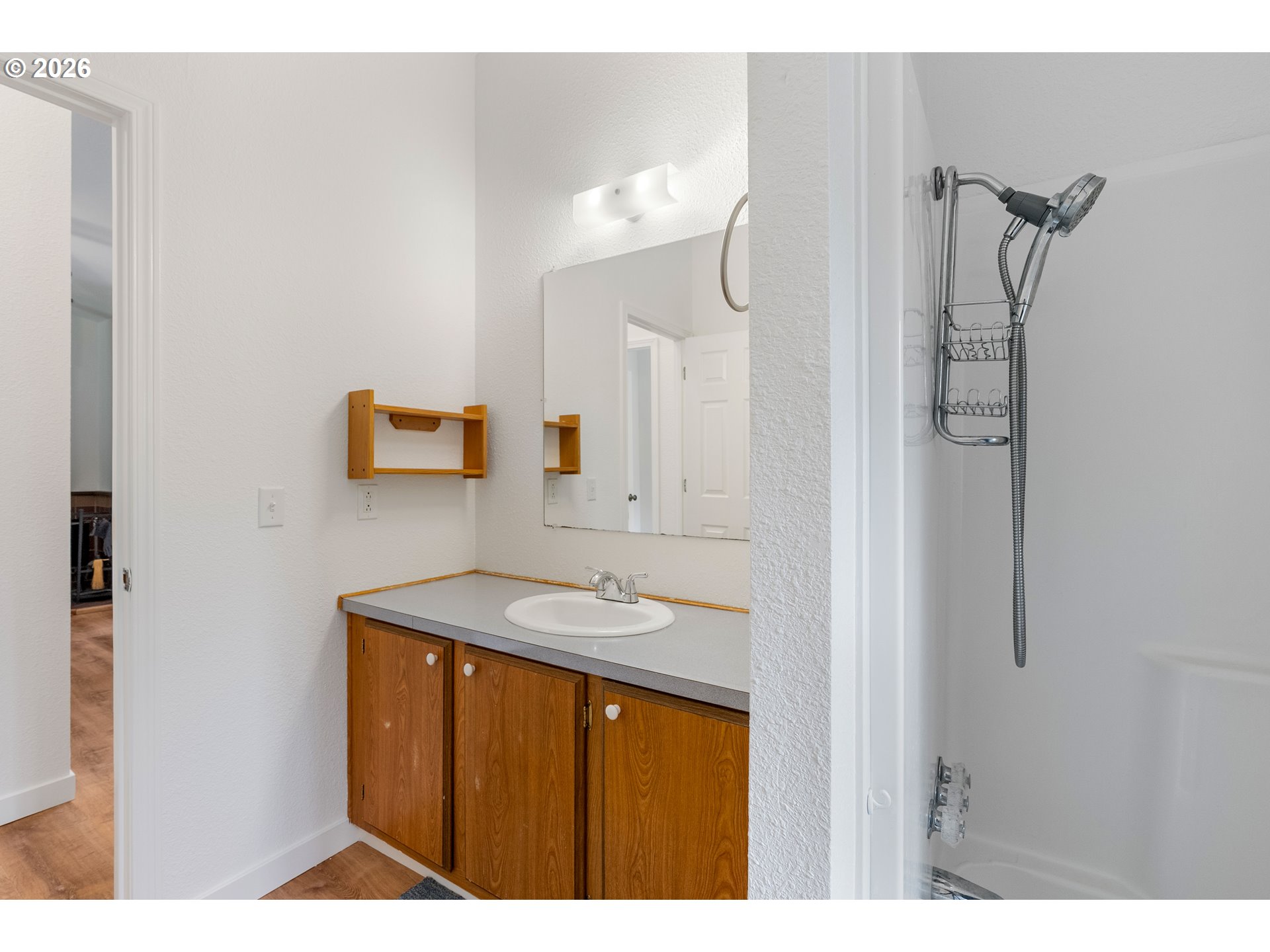 451 Cannavinna Road Carson, WA 98610 - Photo 21 of 33 a bathroom with a sink vanity and a mirror