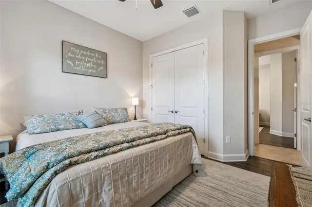 an aerial view of a house with a lake view