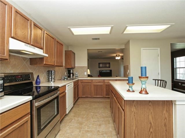 1008 Apollo Circle Round Rock, TX 78664 - Photo 15 of 33 a kitchen with a sink stove and cabinets