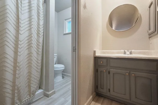 a view of a backyard with a garden