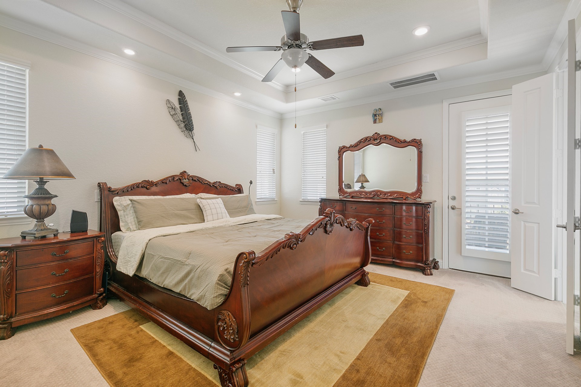 1415 Maple Stream Drive Houston, TX 77043 - Photo 17 of 29 a bed room with a bed and a television