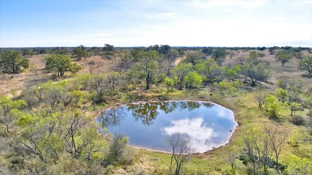 a view of a lake with a mountain