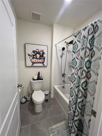 a bathroom with a toilet and a bathtub