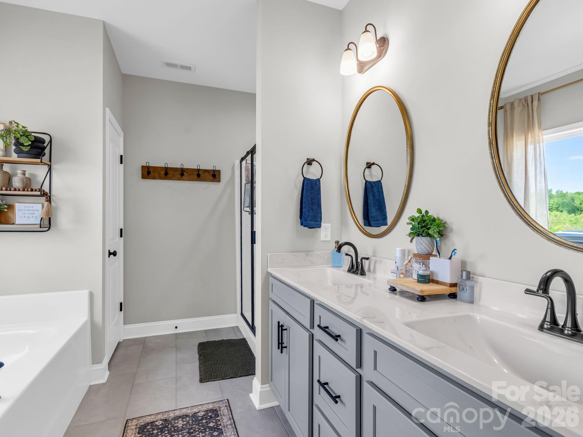 288 Maypole Court Forest City, NC 28043 - Photo 19 of 47 a bathroom with a sink and a mirror