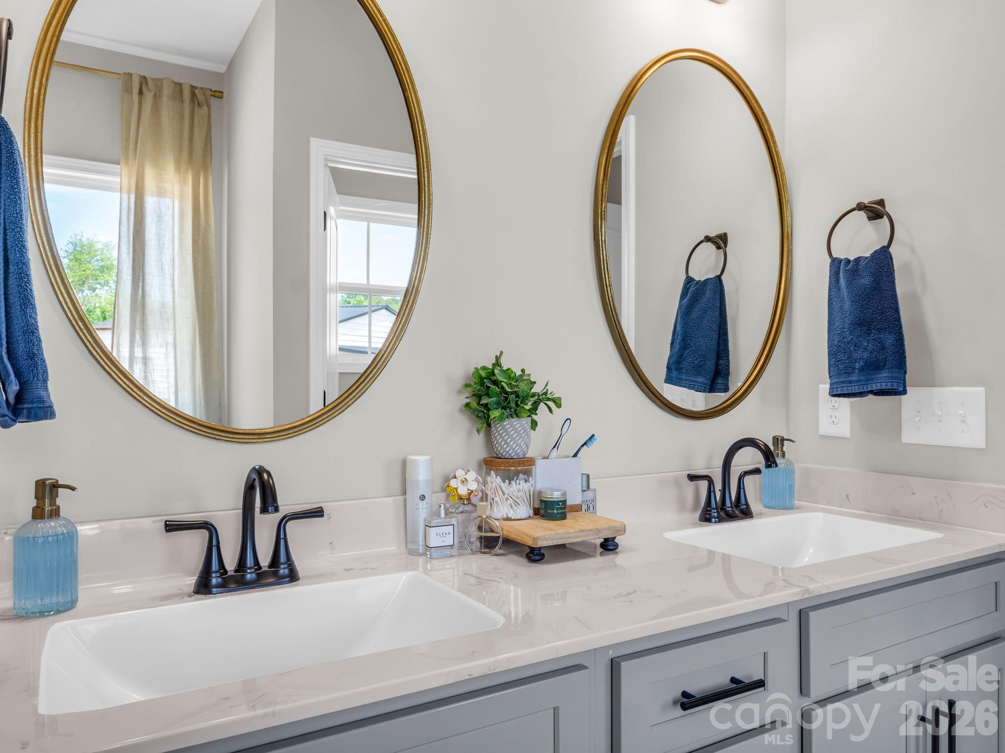 288 Maypole Court Forest City, NC 28043 - Photo 22 of 47 a bathroom with a sink and a mirror