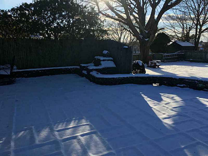 8 Stage Coach Road Portsmouth, RI 02871 - Photo 4 of 15 Yard/Garden. STONE FIREPLACE ,STONE WALL SURROUNDS STONE TERRACE