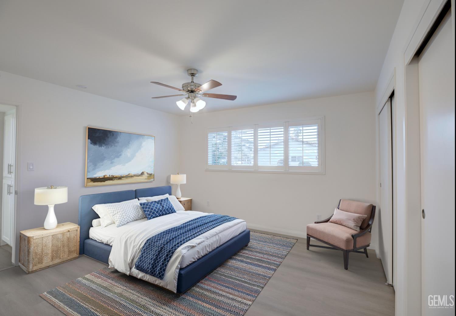 Undisclosed Address Bakersfield, CA 93309 - Photo 9 of 25 Primary Bedroom - digitally staged