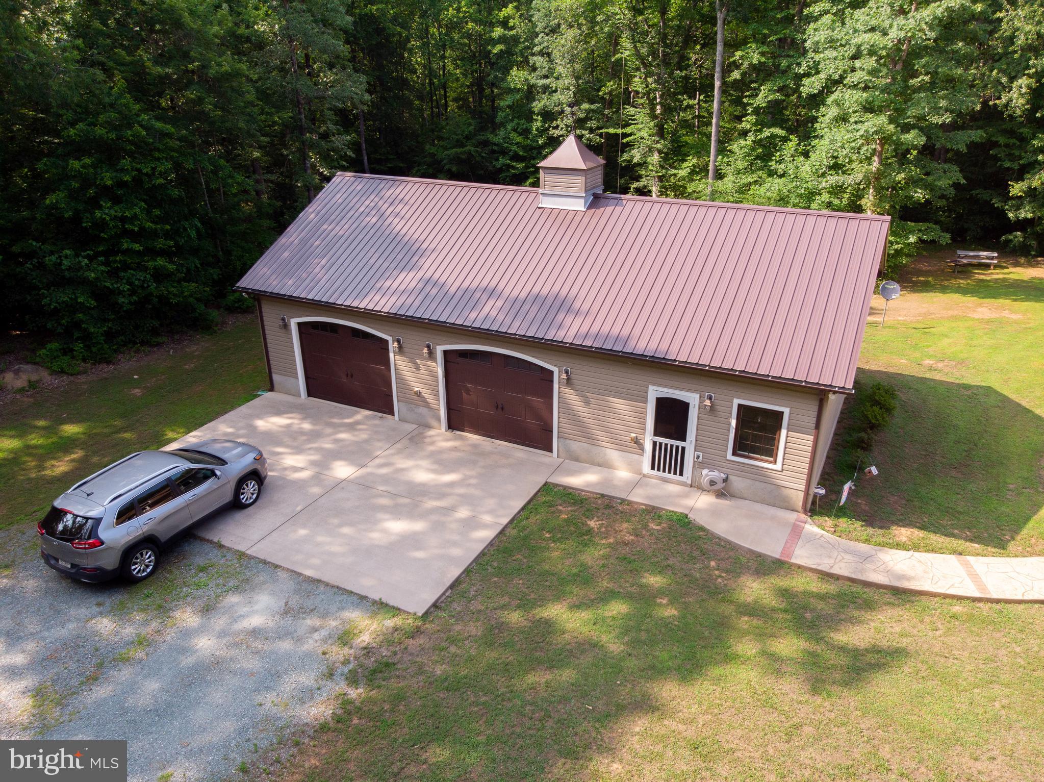 26585 Tatum Road Unionville, VA 22567 - Photo 34 of 76 Aerial View of Garage/Cabin Effeciency